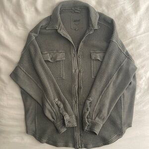 American Eagle Lumberjane Waffle Shirt